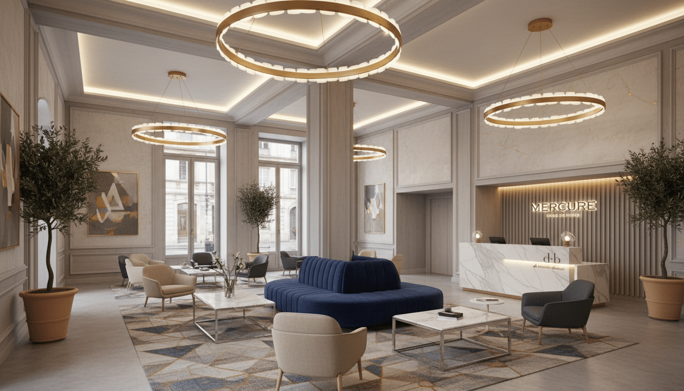 découvrez la transformation intérieure du mercure angoulême hôtel de france orchestrée par l'agence d+b interior design, alliant élégance et modernité pour un séjour unique.