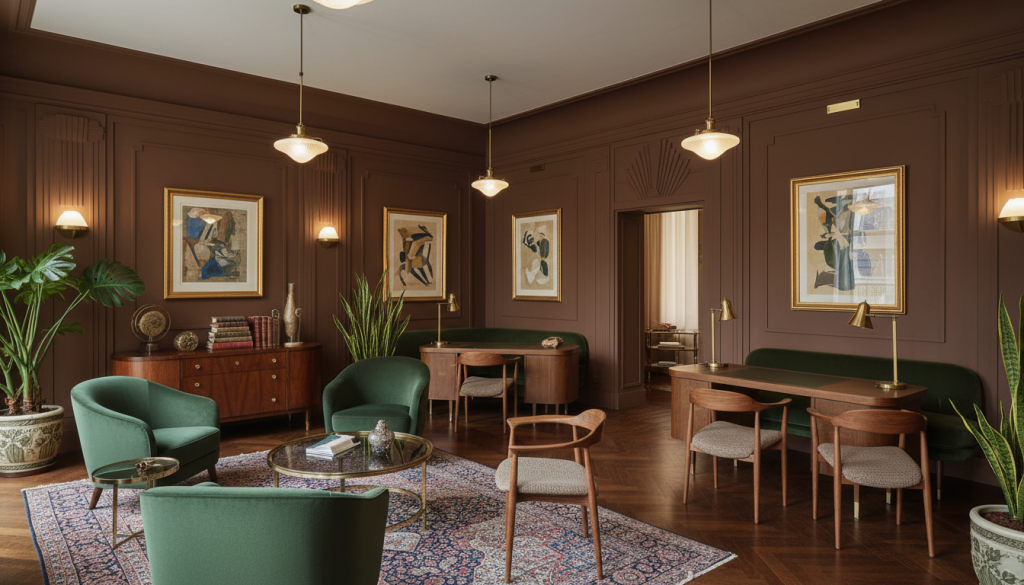 Plongez dans l&rsquo;univers Art déco et Mid Century : découvrez la toute première agence Kretz au charme feutré