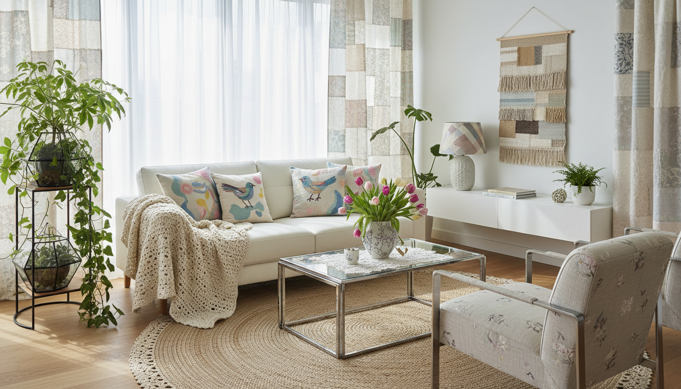 découvrez comment les tissus « grand-mère » font un retour surprenant au printemps 2026, apportant charme et authenticité à nos décorations modernes.