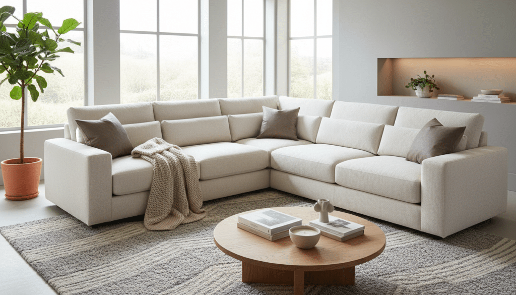 Déstockage exceptionnel : ce canapé d&rsquo;angle devient incontournable grâce à une offre inédite chez Maisons du Monde