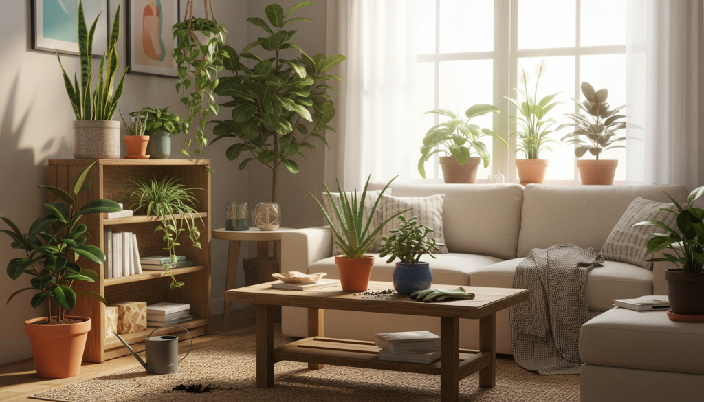 « Je n&rsquo;ai ni lumière ni main verte » : découvrez 10 plantes d&rsquo;intérieur que même les plus maladroits arrivent à faire pousser