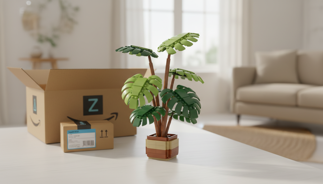 découvrez l'incroyable succès de la plante artificielle lego à moins de 20 euros, un best-seller incontournable qui séduit les amateurs de décoration sur amazon.