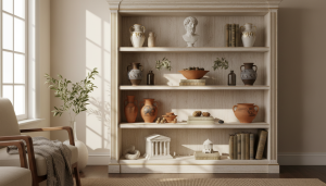 découvrez l'étagère grecque, la tendance déco abordable qui transforme toutes vos bibliothèques en véritables œuvres d'art élégantes et originales.