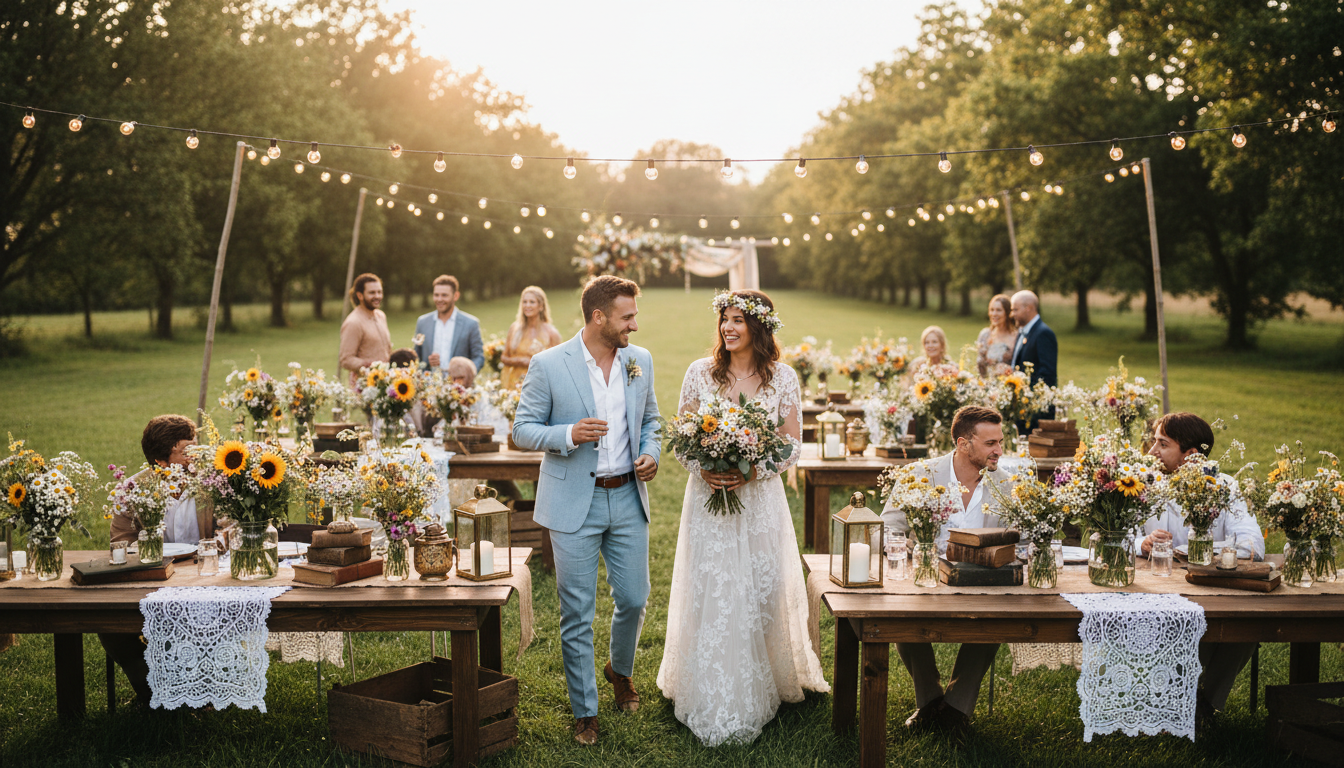 découvrez comment le mariage champêtre, style incontournable de 2016, revient en force en 2026 avec une renaissance spectaculaire alliant charme naturel et élégance intemporelle.
