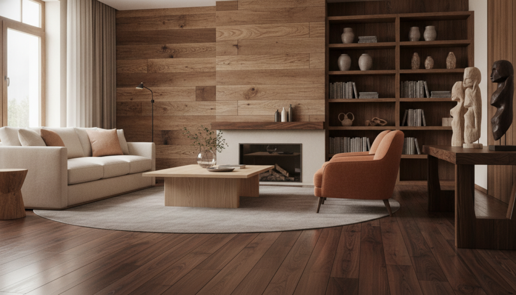 Bois foncé, clair ou texturé : Sublimez votre intérieur avec une déco pleine de caractère