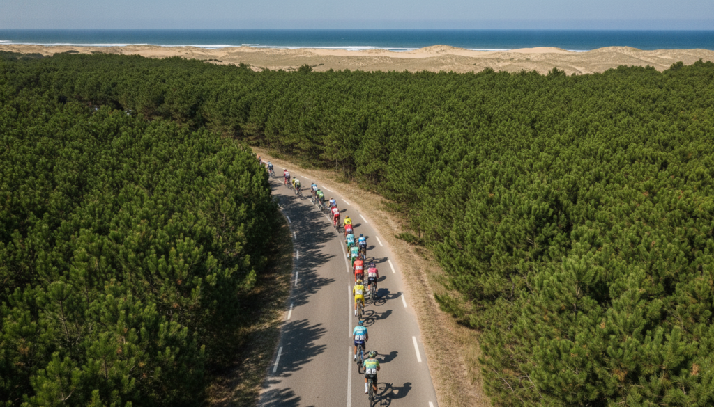 Étape 7 du Tour de France 2026 : découverte télévisuelle des paysages emblématiques des Landes