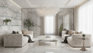 découvrez comment l’alliance raffinée du marbre et du verre transforme votre salon en un espace moderne et élégant, alliant naturel et sophistication pour une déco unique.