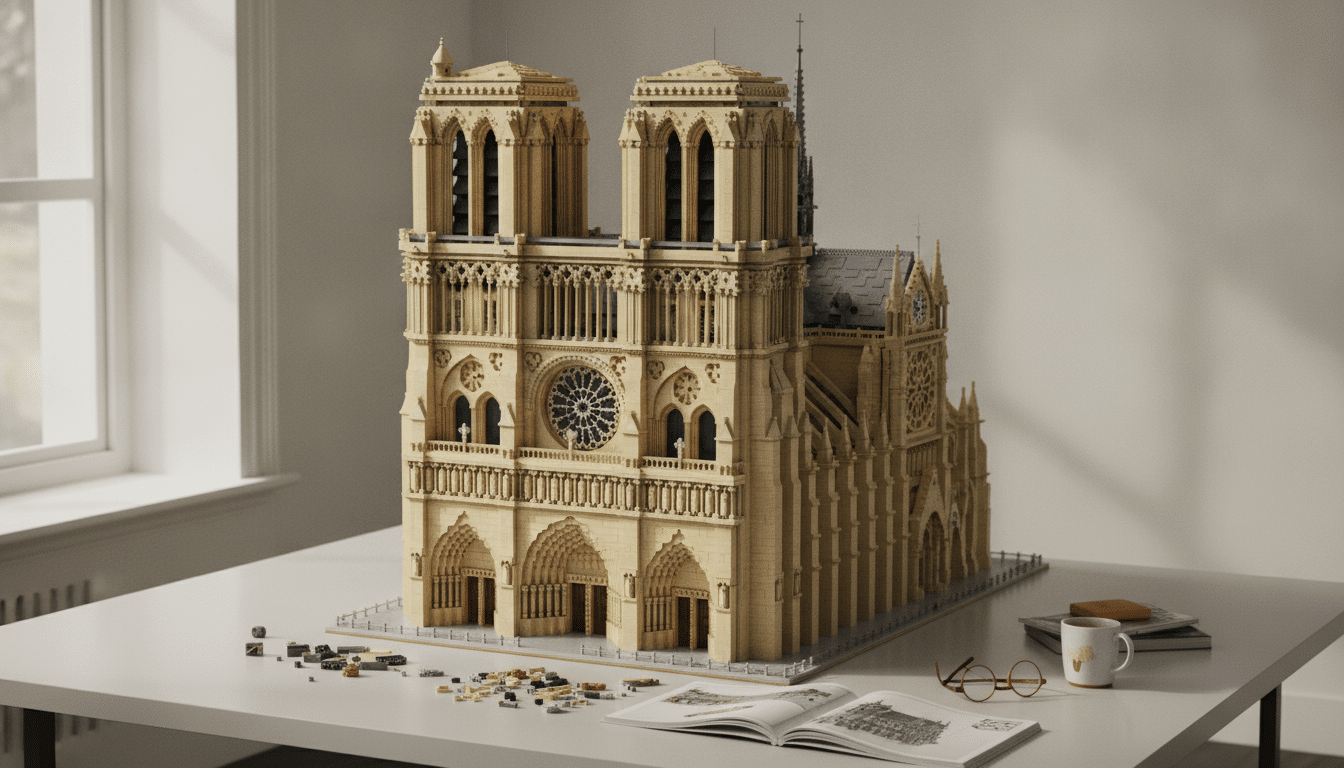 découvrez le colossal set lego notre-dame de paris, un défi passionnant avec des dizaines d'heures d’assemblage pour tous les amateurs de construction, proposé à un prix abordable.