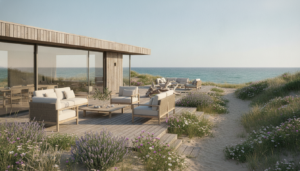explorez la maison élégante de sarah poniatowski au cap-ferret et découvrez ce havre de paix alliant charme et sérénité au cœur de la nature.