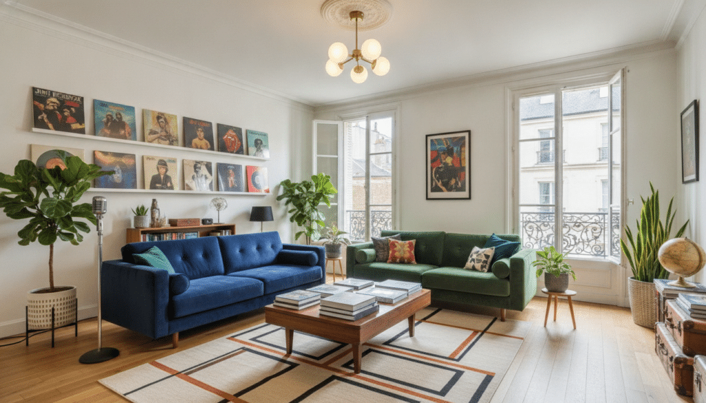 découvrez comment laetitia métamorphose avec passion et style l'appartement de louis bertignac à milly, alliant créativité et élégance pour un intérieur unique.