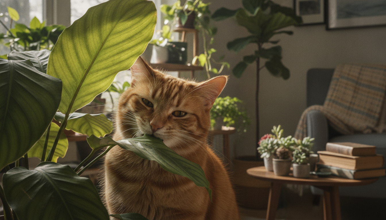découvrez pourquoi votre chat grignote les feuilles de vos plantes d'intérieur, les raisons derrière ce comportement et comment protéger vos végétaux tout en respectant les besoins de votre animal.